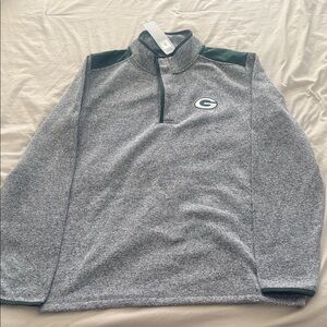 NWT Green Bay Packers Quarter Button Pullover